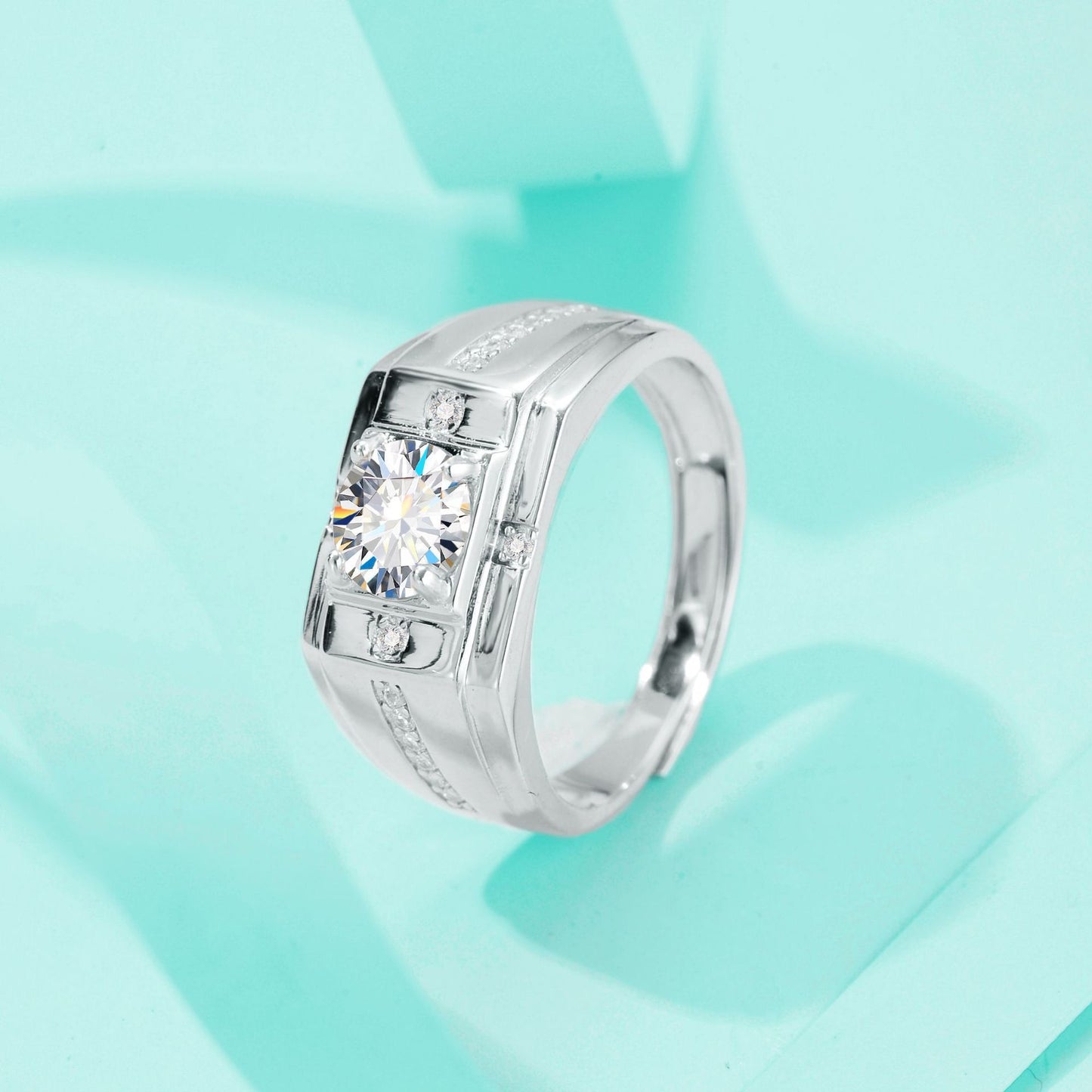 Imperial Ice Moissanite Ring