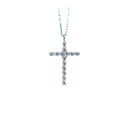 Moissanite Cross Necklace