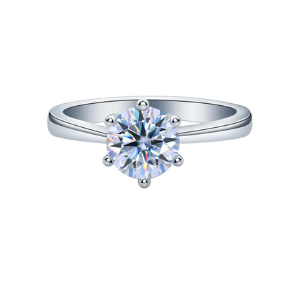Moissanite Stud Ring