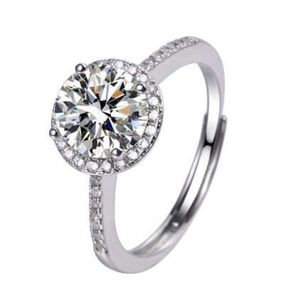 Moissanite Halo Ring